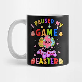 I Paused My Game Easter Day Video Gamer Controller Eggs Hunt Mug